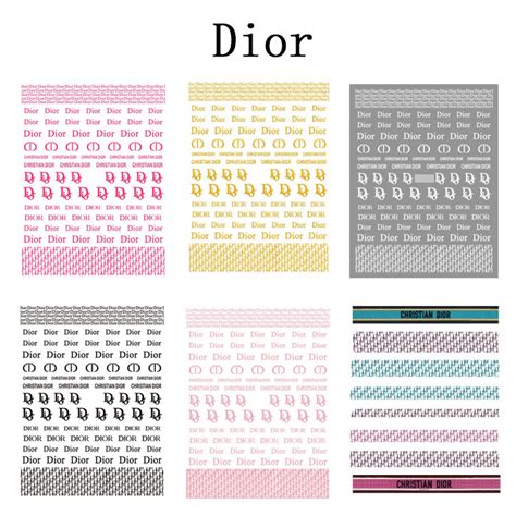 Dior Nail Decals .